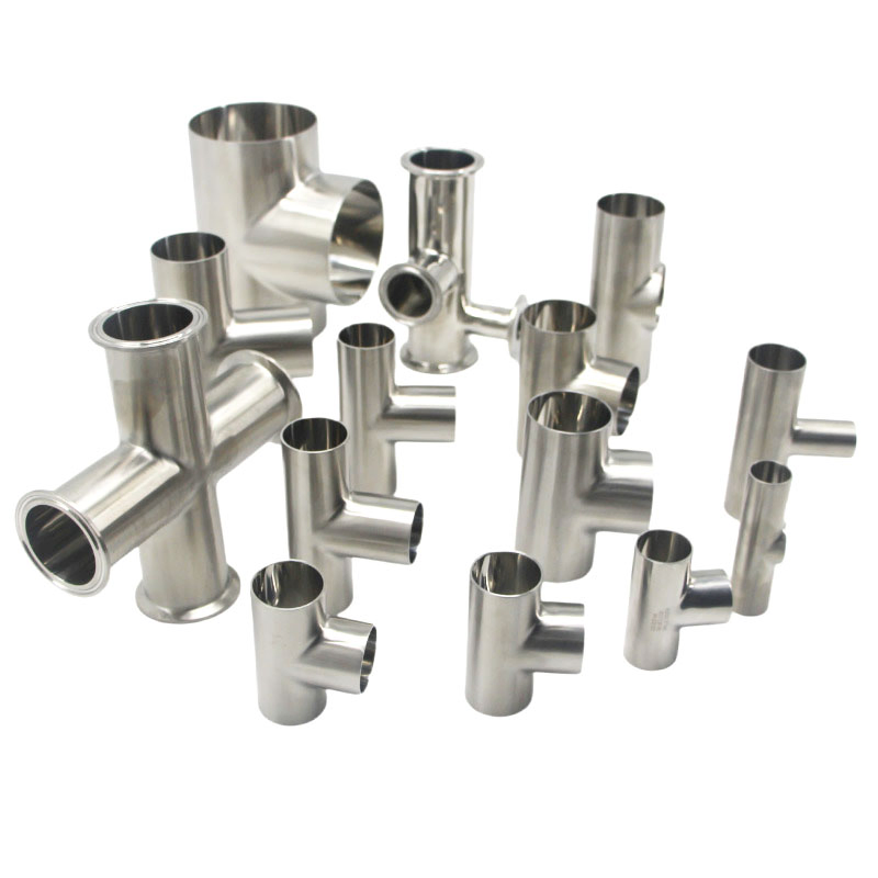 Premium Polished 304/316 Stainless Steel Welding Cross Connector