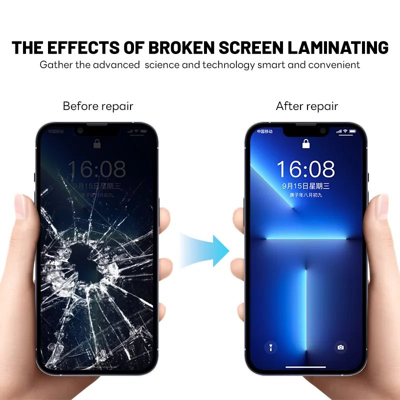 Tuoli Factory Mobile Cell Phone Repair Tools Equipments Automatic Portable Small 18 Inch LCD Vacuum Laminating Machine