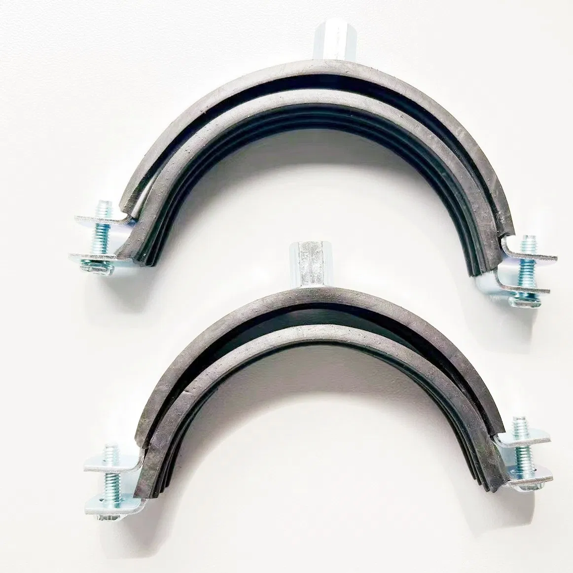 Zinc Plate Standard Heavy Duty Clip Pipe Hose Rubber Lined Steel Clip
