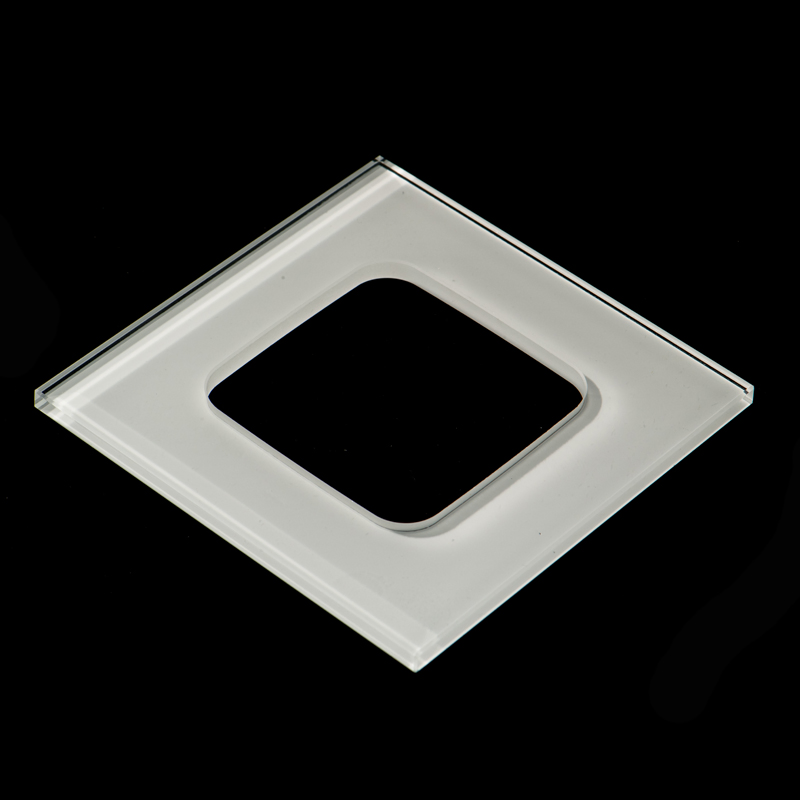 OEM Electrical Tempered Glass Switch Panel White Color