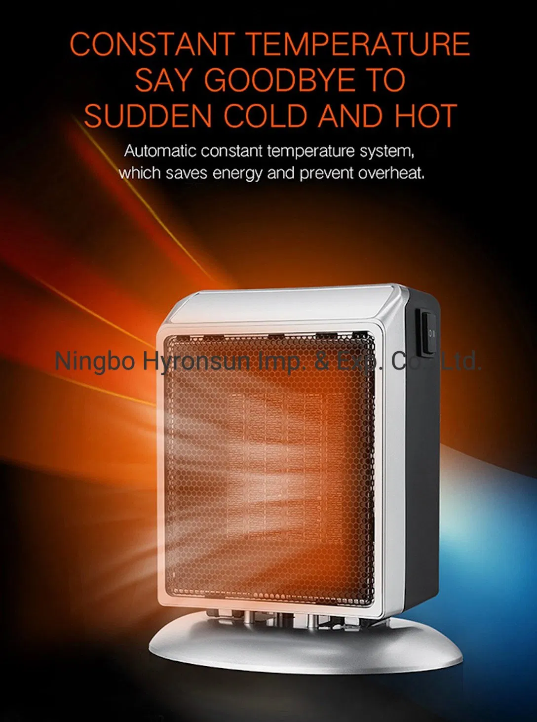 Electric Room Heater 900W PTC Heater Electric Ceramic Space Heater