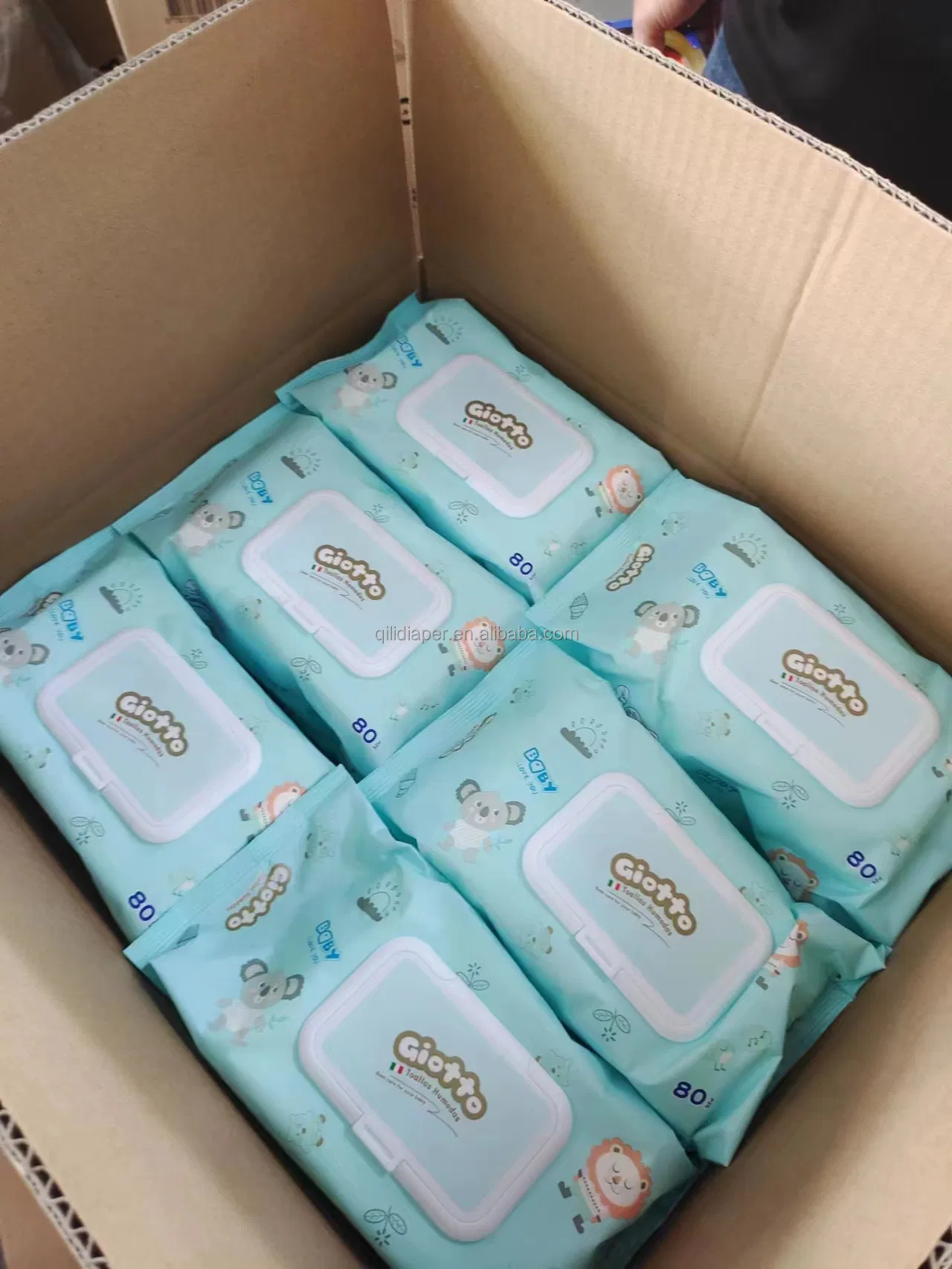 Factory Price Natural Sensitive Skin Organic Water Biodegradable Baby Wet Wipes