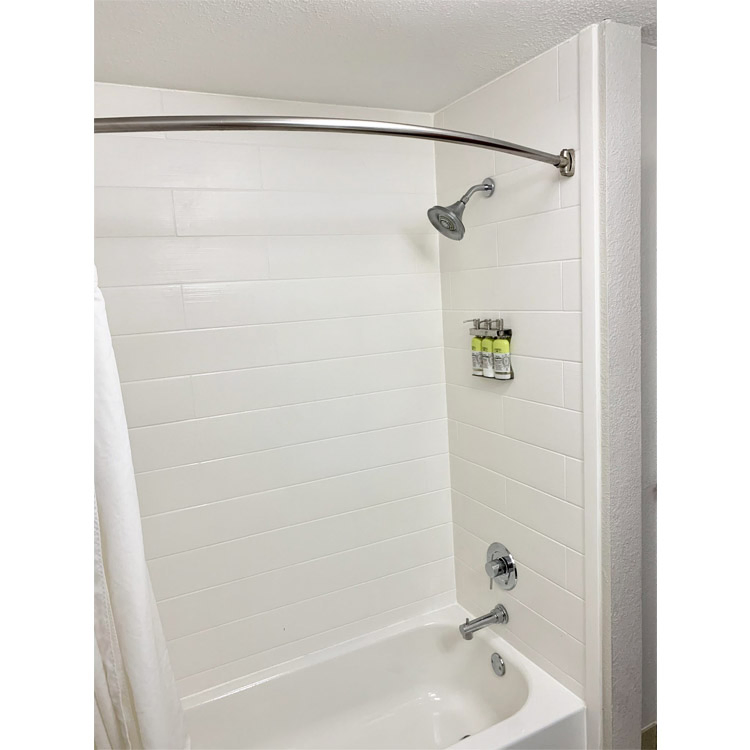 Hotel Bathroom Shower Wall Panel Covering Acrylic Solid Surface Artificial Stone Cultured Marble Shower Tub Surround