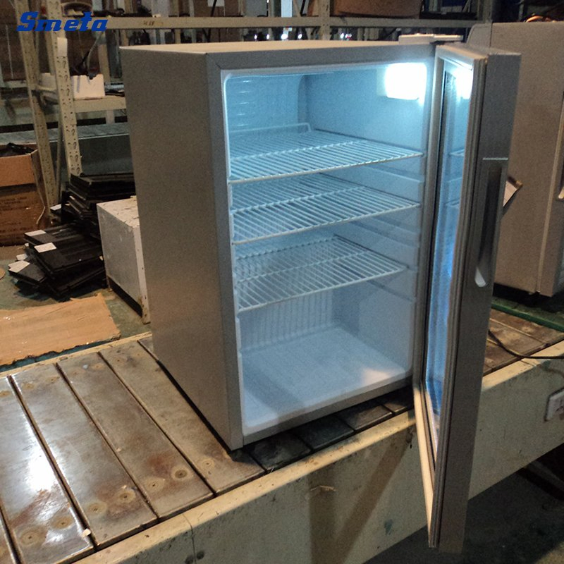 68L Portable Frost Free Mini Compressor Drink Display Cooler Commercial Fridge Tabletop Refrigerator with Single Glass Door