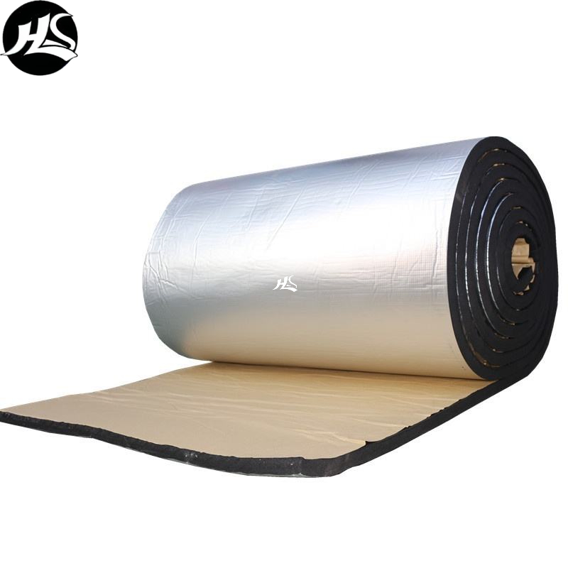 Rubber and Plastic Insulation Board Nitrile Rubber/PVC Customized Aluminum Foil Self-Adhesive Foam Roll Insulation Material