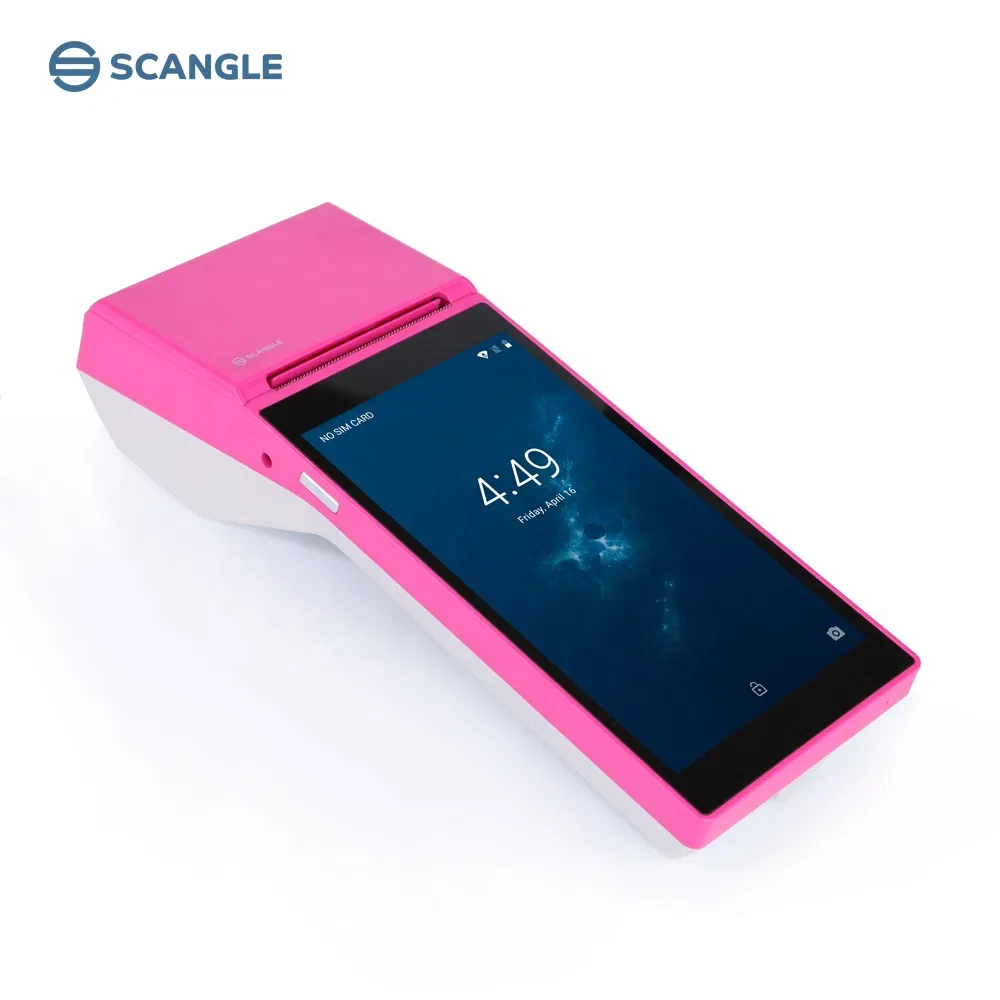 Scangle Cheap Portable Android Handheld POS Terminal /Mini POS Systems with 58mm Thermal Printer