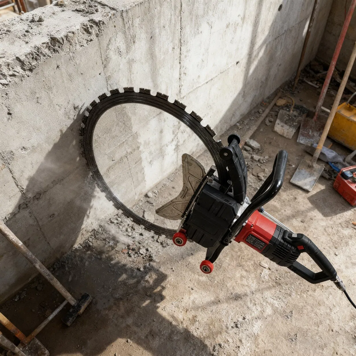 Glgw Hand Held Ring Saw Concrete Cutter Machine Cutting Brick Stones Reinforced Concrete