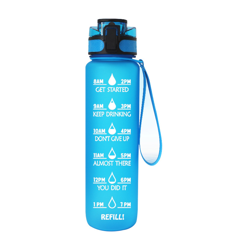 Custom Logo 650ml 1000ml BPA Free Tritan Plastic Water Bottles for Sports