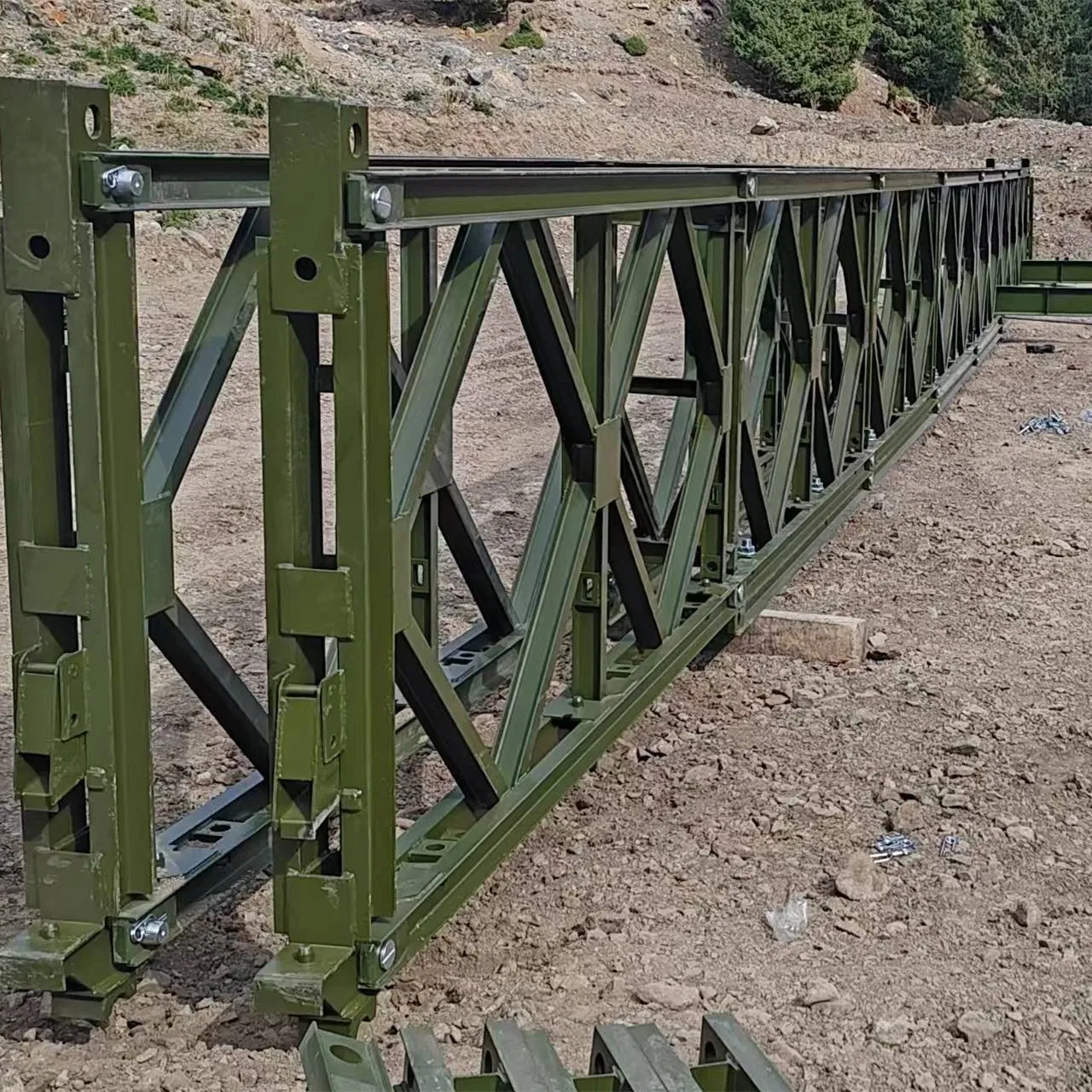 Bailey Bridge Decks Design Prefabricated Steel Truss Pedestrian Bridge