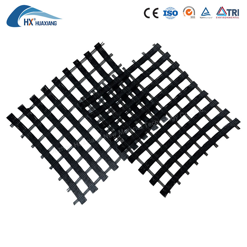 100-200kN High Strength Fiberglass Asphalt Geogrid Polyester Geogrid HDPE Geogrid
