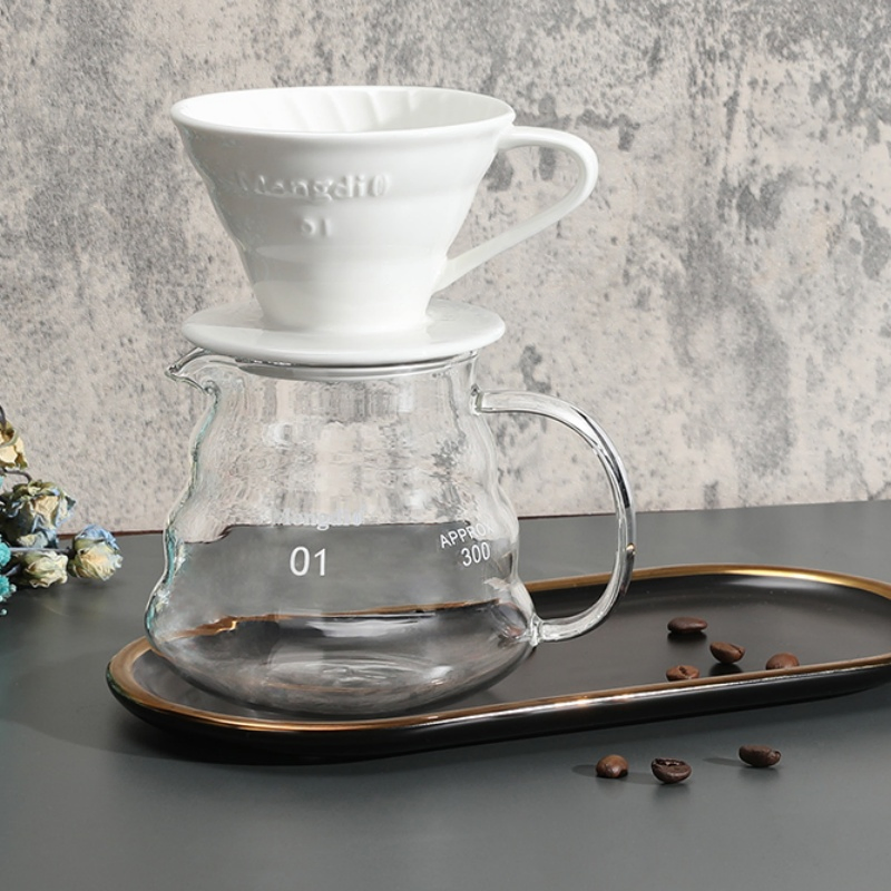 Hot Sale Heat-Resistant Home or Office 600ml Ceramic Pour Over Coffee Maker