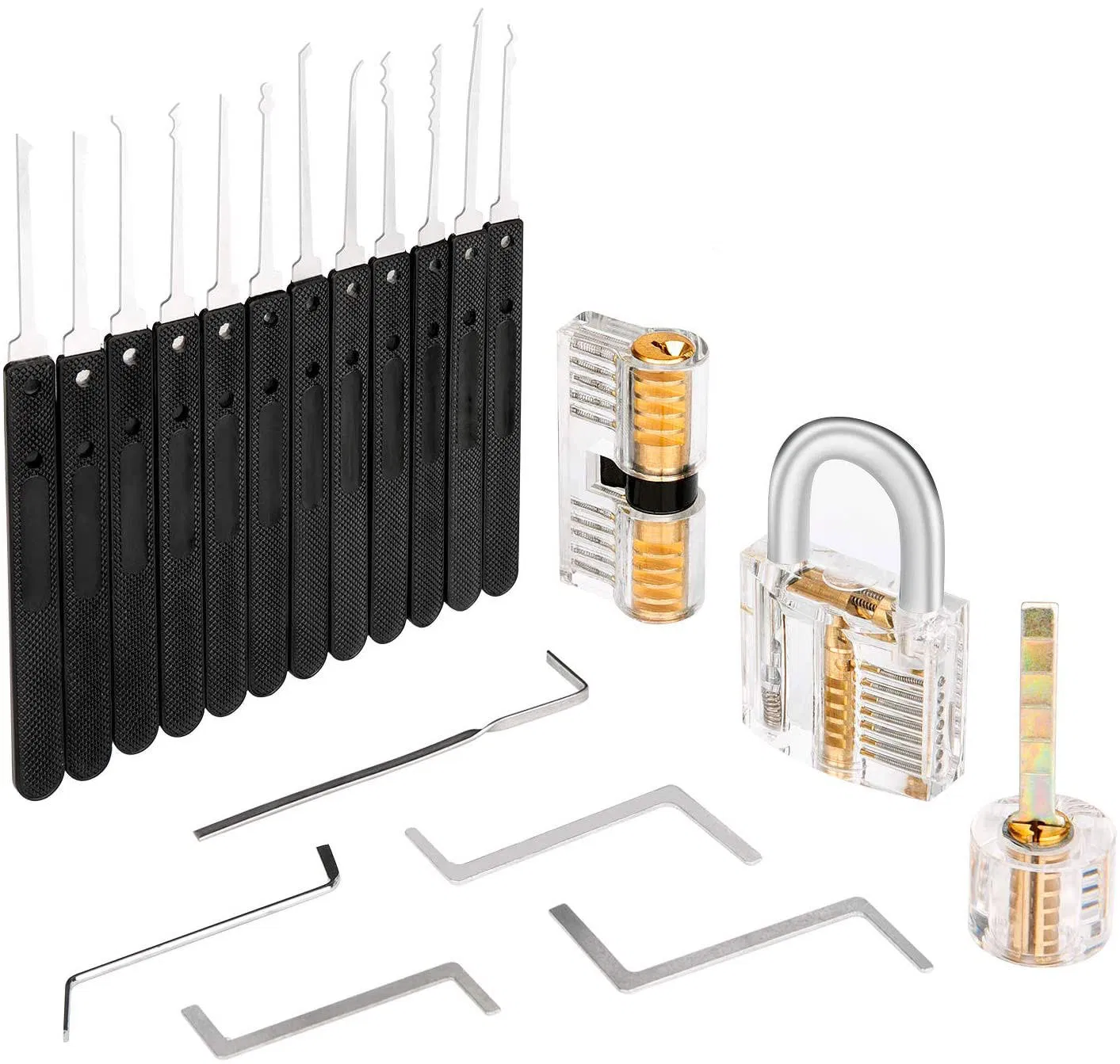 Best Professional 17PCS Lock Pick Set Stainless Steel Locksmith Tool Picking Lockpick