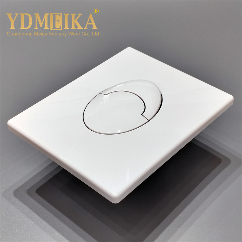 Meika Concealed Toilet Water Tank Wall Mounted Silver ABS Toilet Flush Button Panel