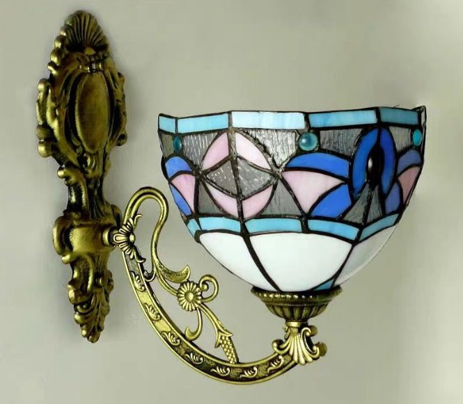 Tiffany Style Wall Lamp Mounted Sconce Fixture Lighting Hanging Bedroom Home Decoration