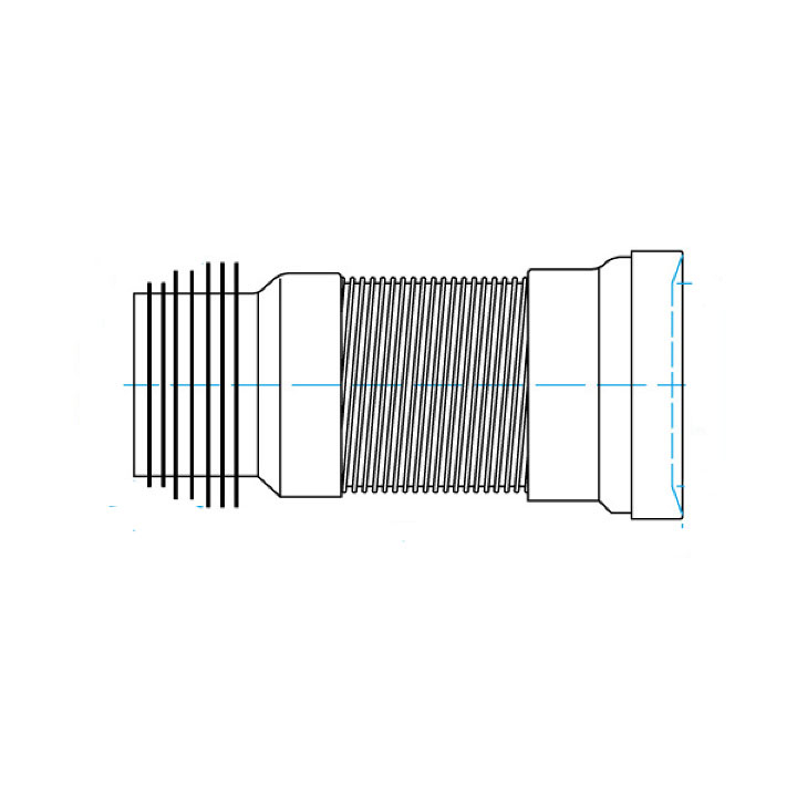 Extension & Flexible Wc Pan Connector with Steel Wire (D8316)