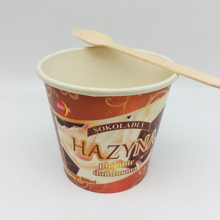 Double PE Ice Cream Packaging Paper Cups