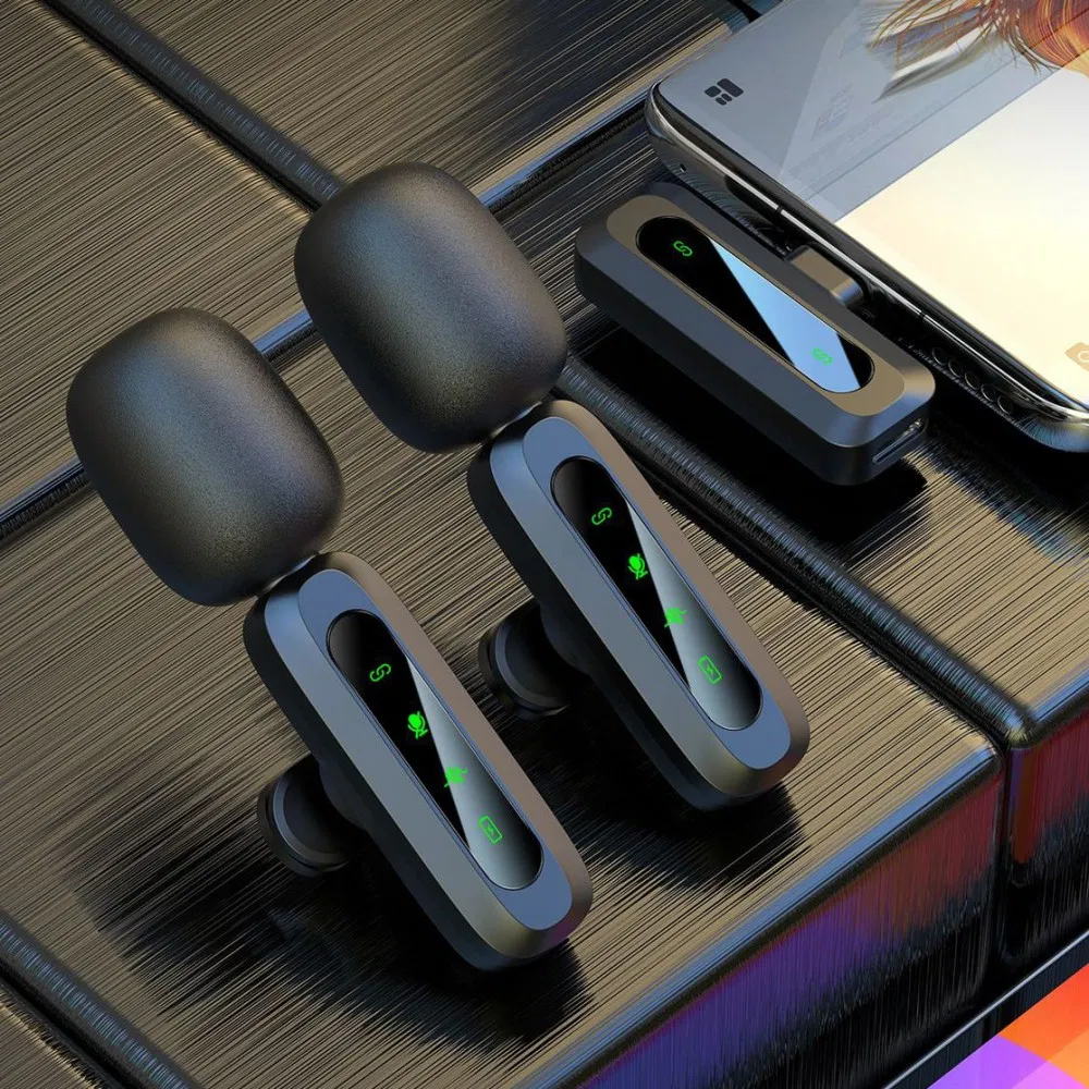 Hot Selling Wireless Neck Clip Intelligent Noise Reduction Outdoor Live Microphone