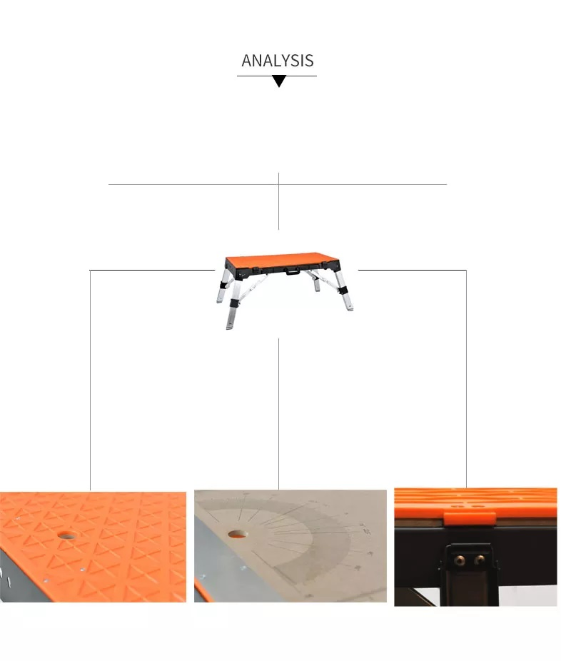 Professional Multifunction Folding Woodworking Mobile 4-in-1 Workbench Portable Work Table Workstation for Garage Workshop