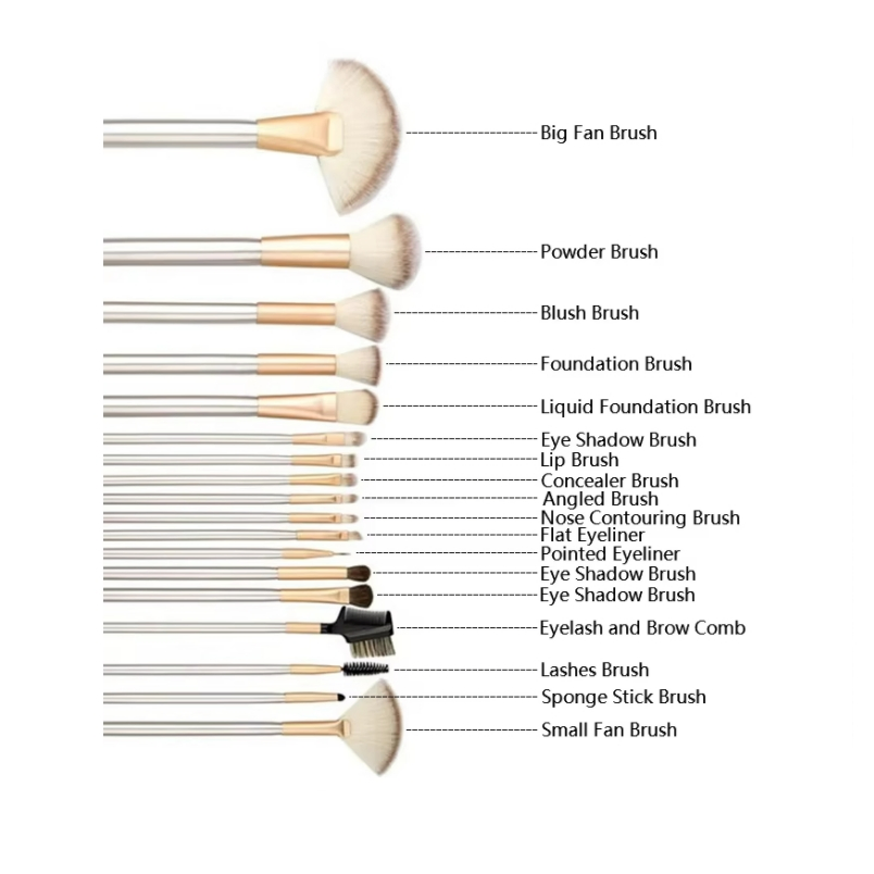18PCS Professional Custom Logo Makeup Brushes Set Private Label