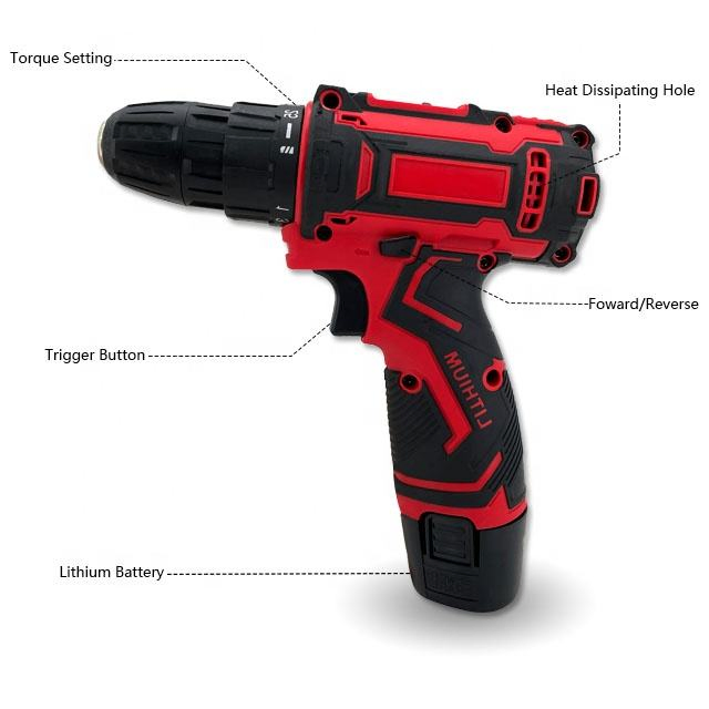 Аккумуляторный шуруповерт 21V с набором бит