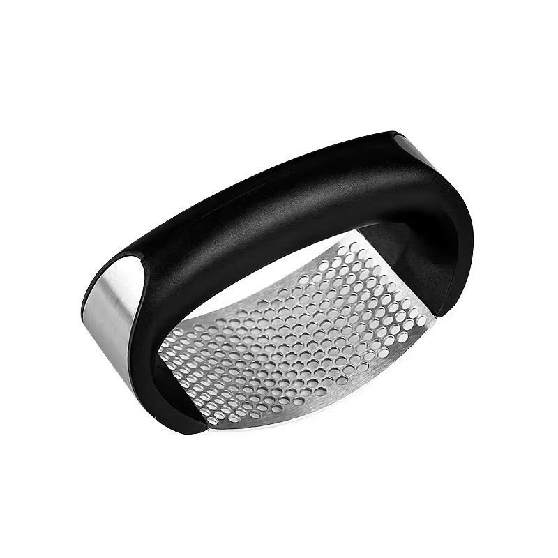 Premium Grade Stainless Steel Garlic Press for Effortless Crushing