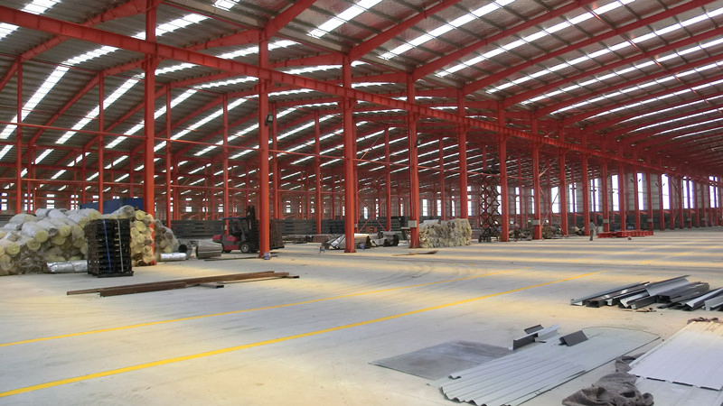 H Column and Sandwich Panel Material Building