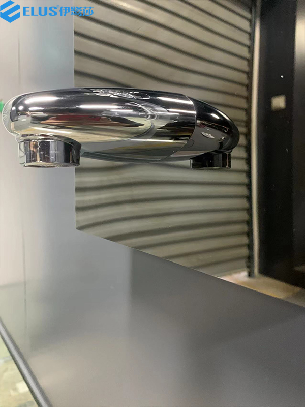 Stainless Steel LED Digital Display Mirror Black Shower Panel