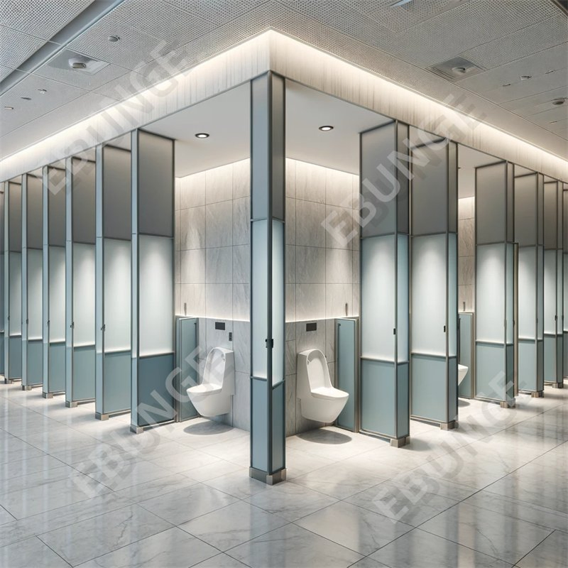 HPL Panel Commercial Bathroom Public Toilet Cubicle Water Resistant Office Toilet Partition