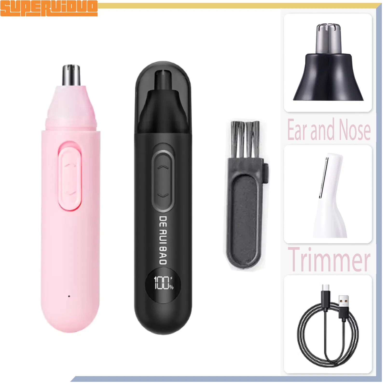 Premium Grade Mens Shaving Essential Nose Hair Trimmer