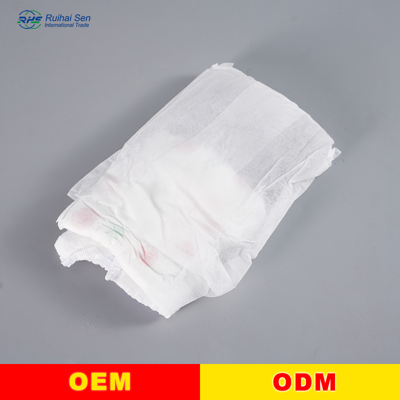 Elderly Adults Printed PE Film Incontinence Diapers Disposable Pull up Pants