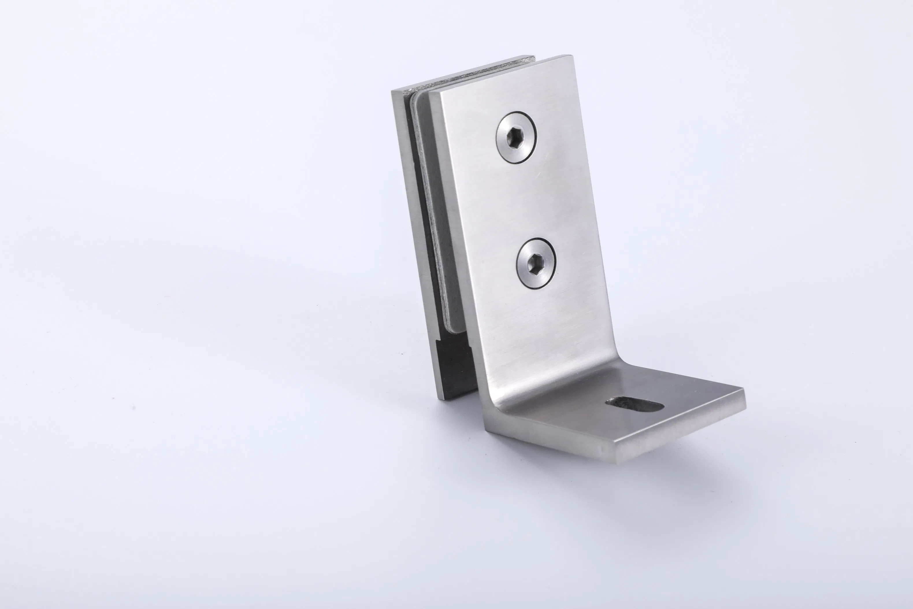 OEM Frameless Tempered Glass Door Hardware Wholesale Popular Bathroom Hardware Glass Door Extended Edition Stainless Steel 90 Degree Glass Clamp