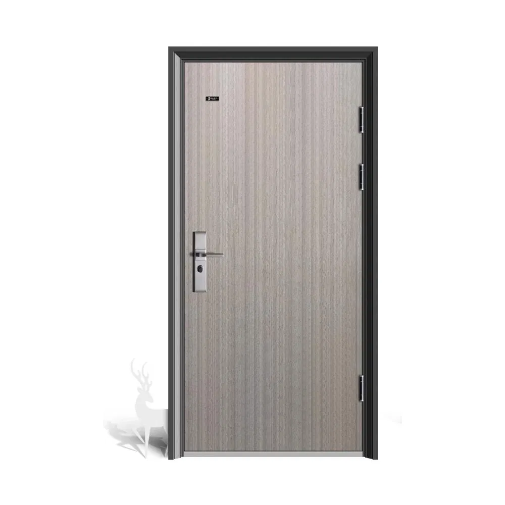 18. Chinese Customize Modern Steel New Security Door Main Entrance Unique Design Stainless Metal Residential Antitheft White Black Villa Exterior Fire Door
