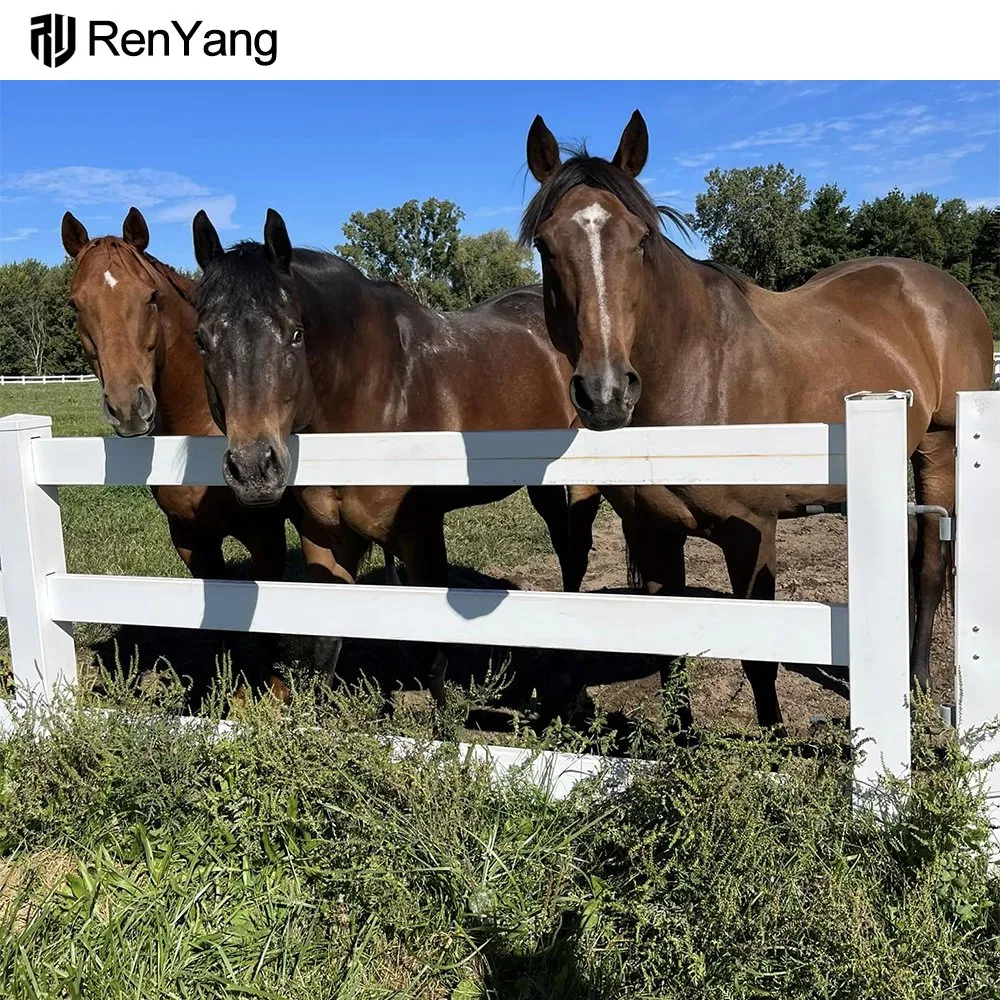 Wholesale PVC Vinyl Elegant Fencing White Horse Fence Panels