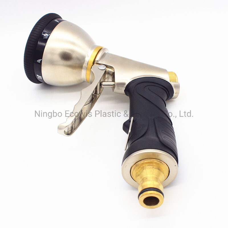 High Quality 9 Pattern Brass Garden Water Hose Sprayer