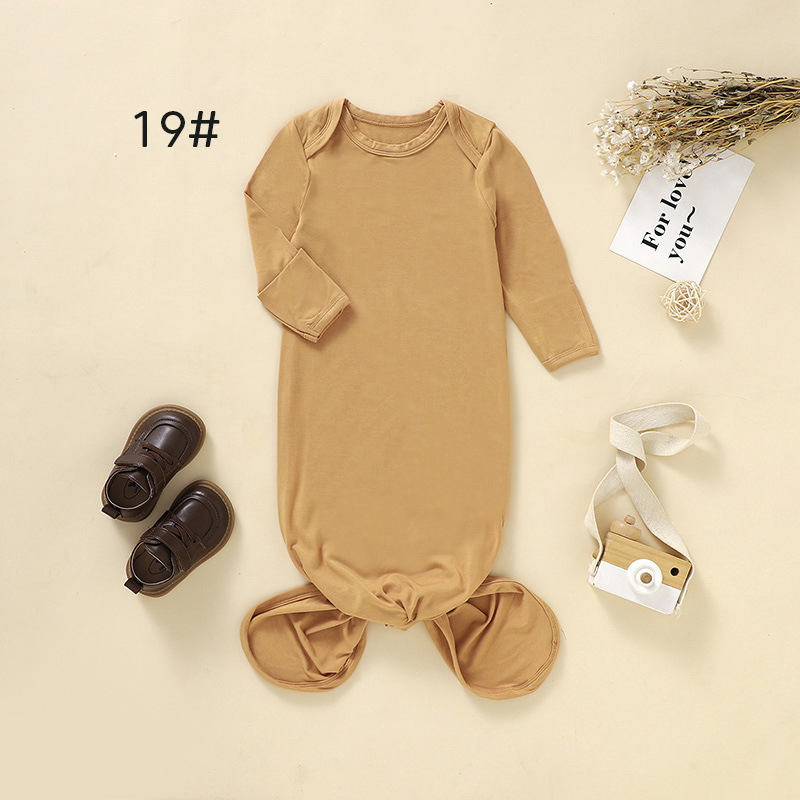 Eco-Conscious Wearable Baby Sleeping Bag Bamboo Fiber Soft Touch Long Sleeve for Spring Season