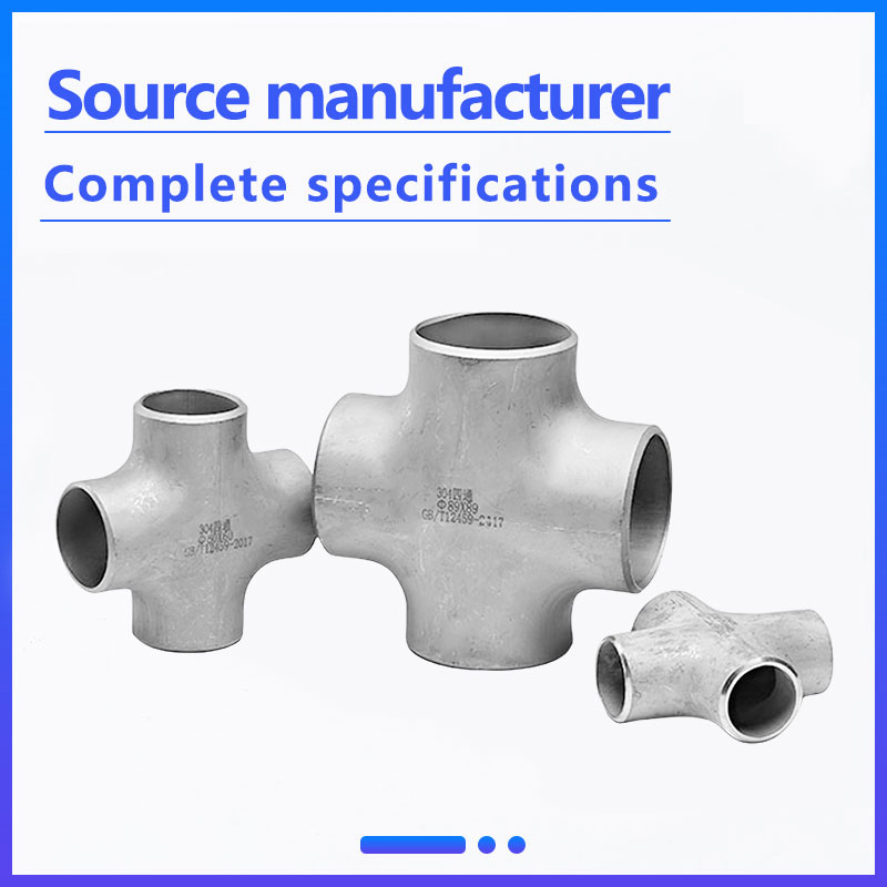 Factory Wholesale Stainless Steel Pipe Fittings Ss 304 DN200 Welded Cross