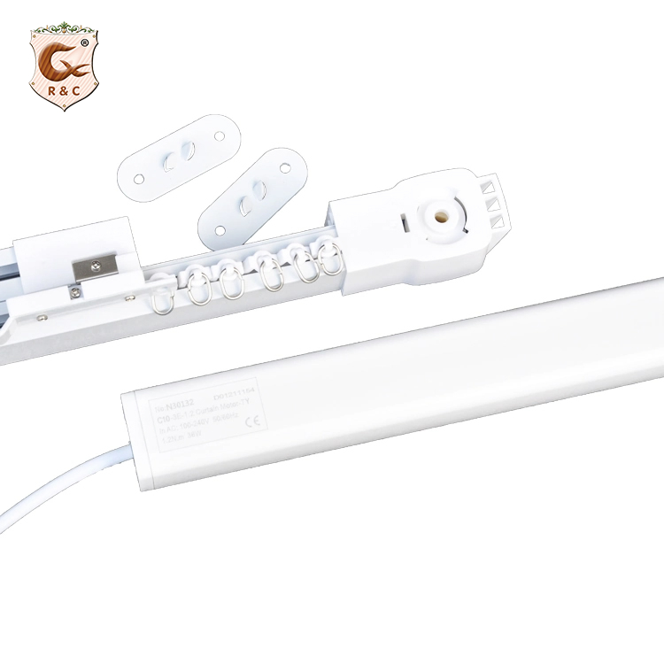 Manufacture American Curtain Track Rails Silent Extendable Motorized Curtain Track