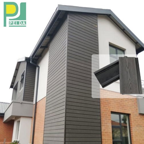 Co-Extrusion WPC Wall Cladding Panel Sheet Wood Wall Exterior