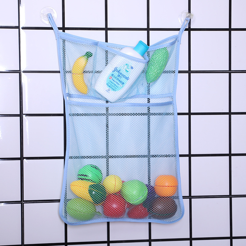 Mesh Bag Bath Toy Organizer Storage Basket for Bath