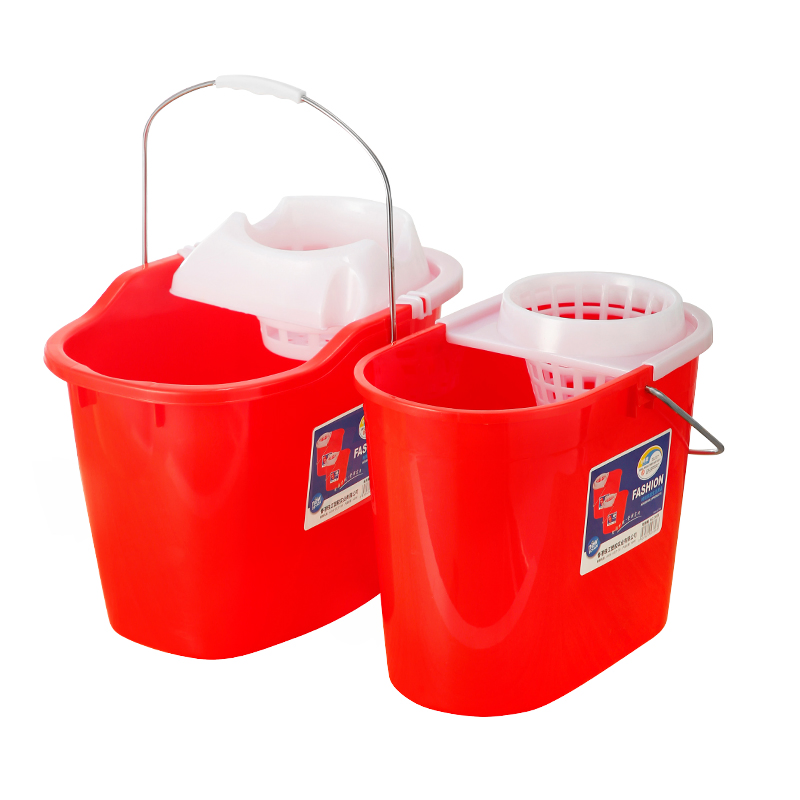 Wholesale Plastic Hotel Floor Cleaning Household Thickened Wringer Mop Bucket