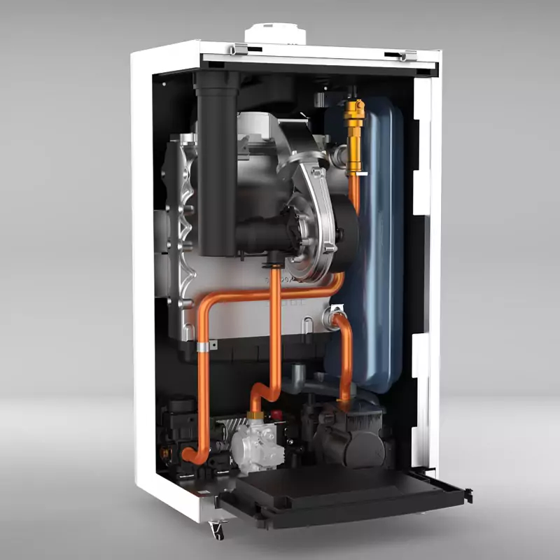 24kw Smart Silent Condensing Wall-Mounted Boiler, <45dB, Aluminum Heat Exchanger