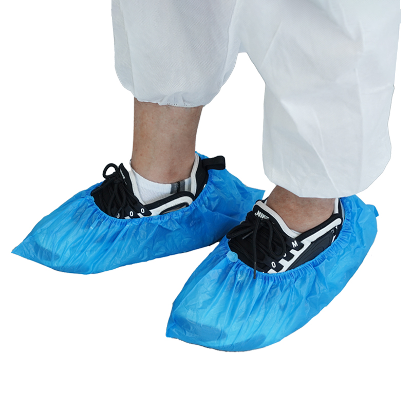 Waterproof Universal Size Disposable Plastic CPE Shoe Covers Overshoes for Dust Protection