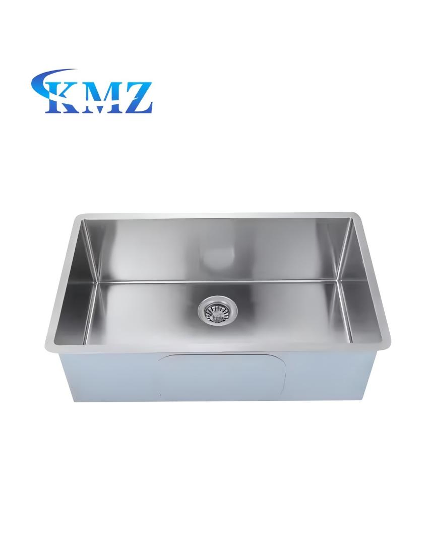 Minimalist Single Bowl Stainless Steel Undermount Kitchen Sink