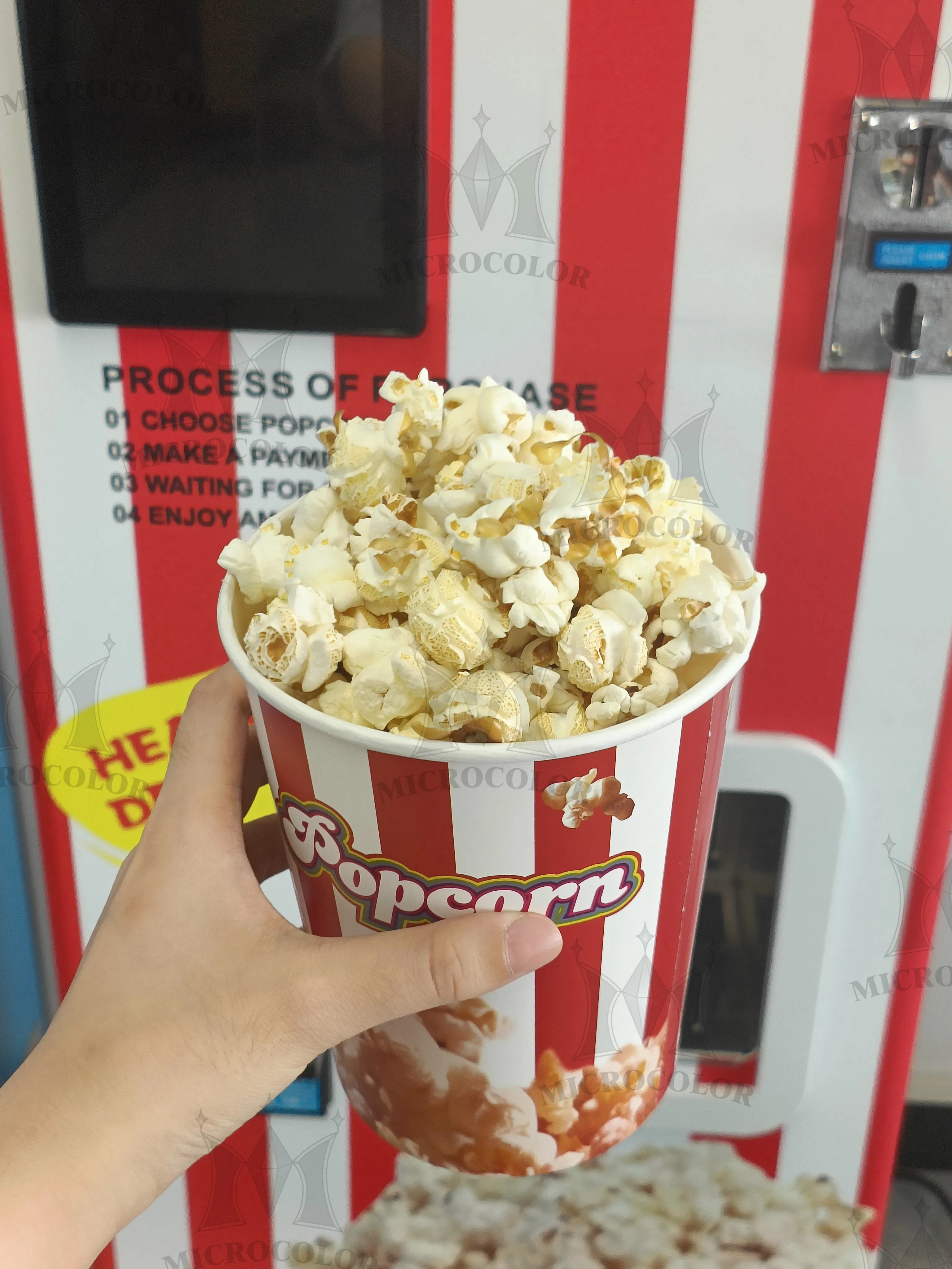 Professional Automatic Snack Food Popcorn Vending Machine for Commercial