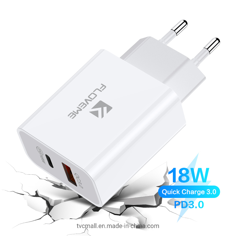 Быстрая зарядка Floveme 18W Dual USB с QC 3.0