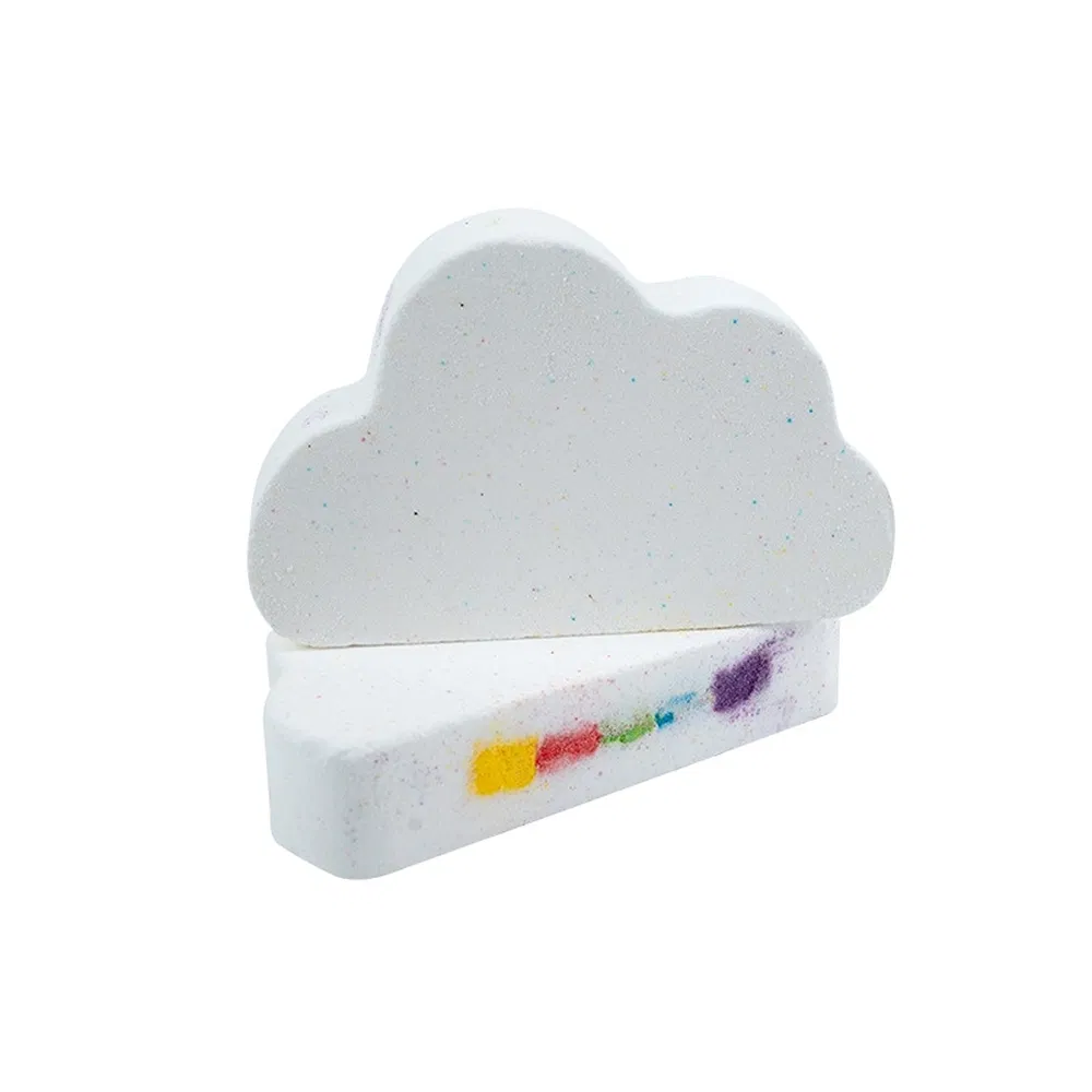Invigorating Clouds Shape Shower Bath Salt Bomb for Uplifting Daily Wellness Rituals