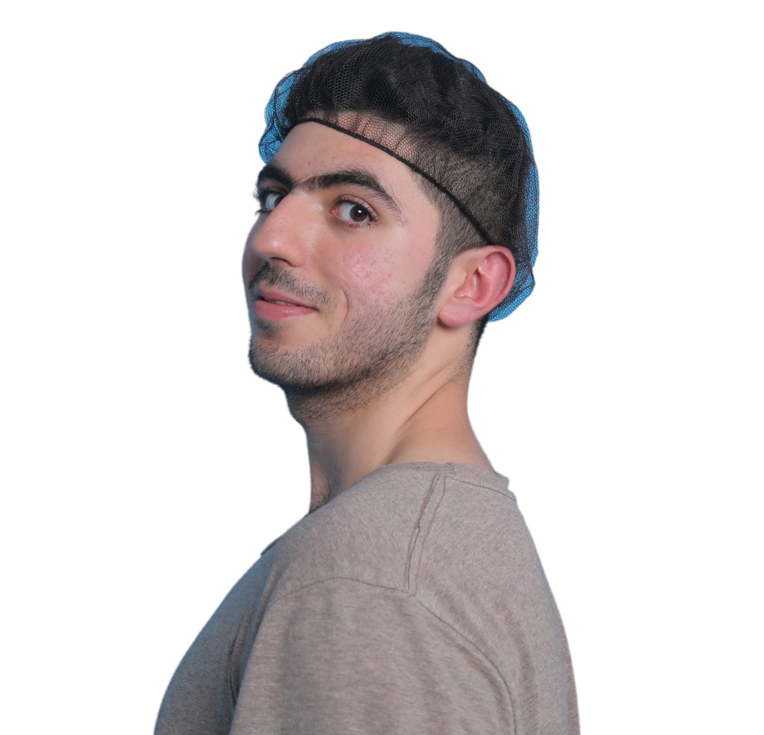 Adjustable and Comfortable 19''-24'' Disposable Nylon Hair Net Cap with Elastic