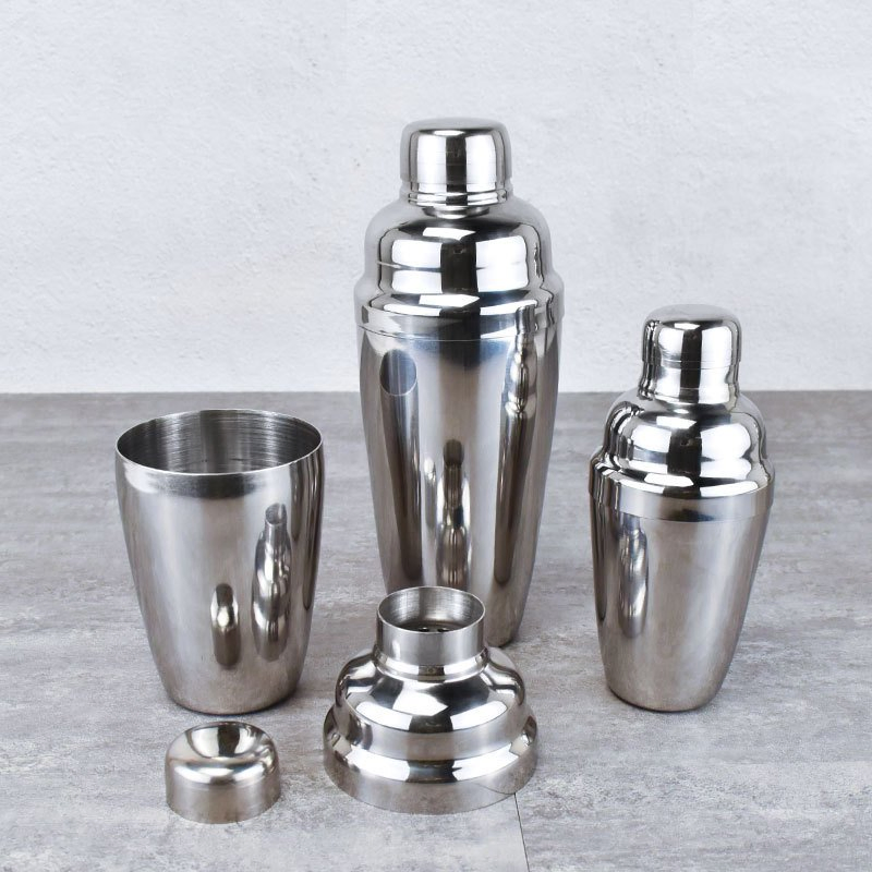 Factory Cocktail Shaker 250/350/550/750ml Bar Tools Martini Shaker Cup Stainless Steel Bartender Shaker