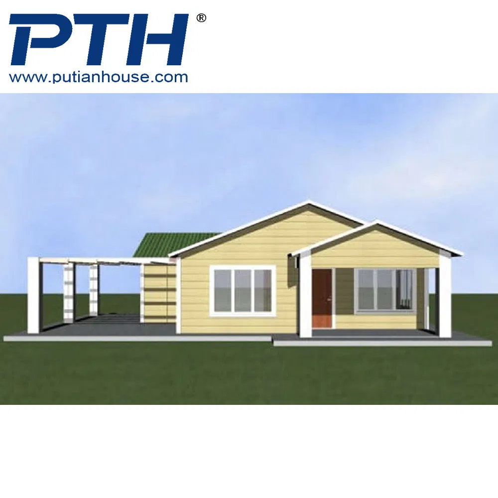 China Suppliers Low Cost Luxury Home Sandwich Panel Prefab House Villa with Garage