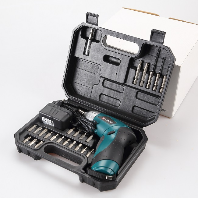 Liangye Electric Power Tool 4V Lithium Rechargeable Battery Powered Cordless Screwdriver